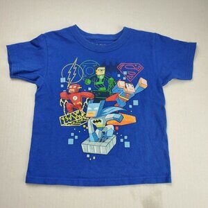 LEGO DC SUPER HEROES Flash Lantern Superman Tee Boy's‎ Size XS (4-5)